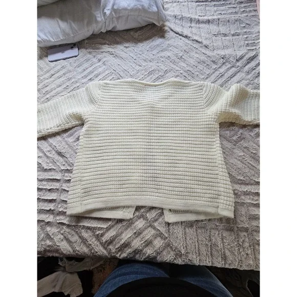 Pretty Garden Cream Button Up Cardigan US M - Picture 9 of 13